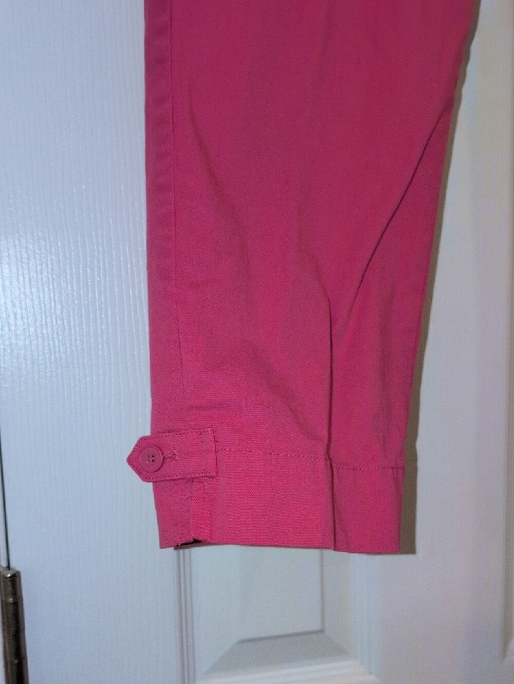 Talbots Bright Pink Ankle Crop Pants - Picture 3 of 7